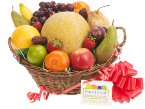Delicious fresh fruit basket